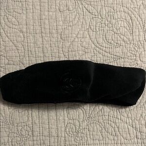 CHANEL Black terry cloth  Headband